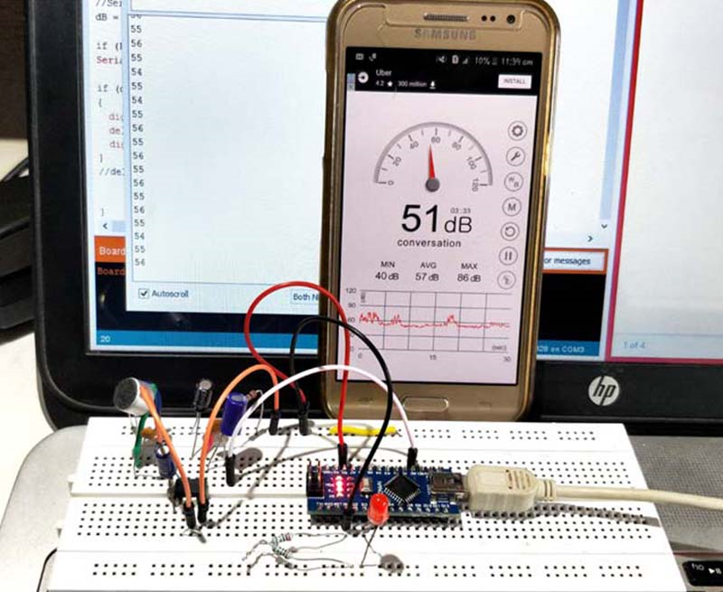 App Đo Âm Thanh có giao diện hiển thị mức độ dB rõ ràng, dễ nhìn